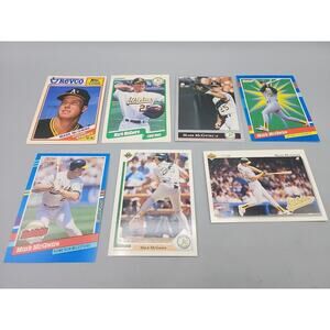 Lot of 7 Mark McGwire Baseball Cards Various Years